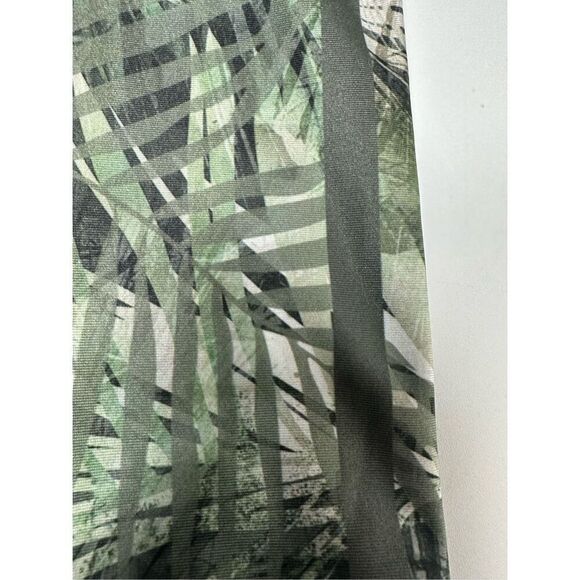 Evolution and Creation Women's M Palms Leaves Print Capri Leggings 21,5 “ Green - Picture 5 of 11